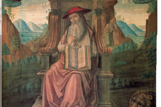 St. Jerome enthroned