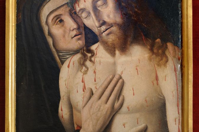 Dead Christ and St. Clare