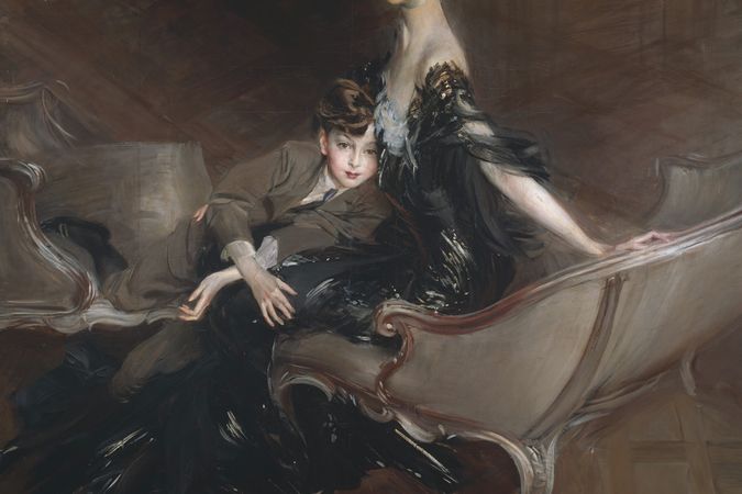  Consuelo Vanderbilt, Duchess of Marlborough, and her son Lord Ivor Spencer-Churchill