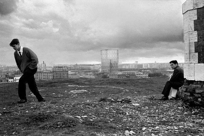 Pier Paolo Pasolini au 'monte dei cocci', Rome