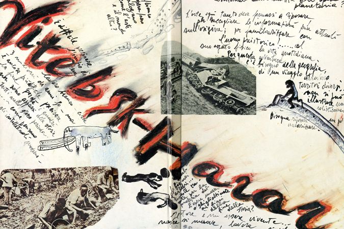 Couverture du livre d'artiste Vitebsk - Harar d'Enzo Cucchi