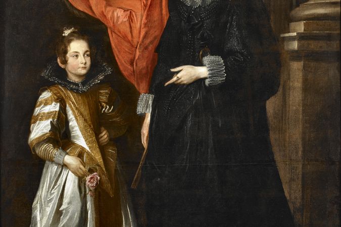 Retrato de Geronima Sale Brignole con su hija Maria Aurelia