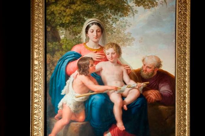 Holy family with San Giovannino