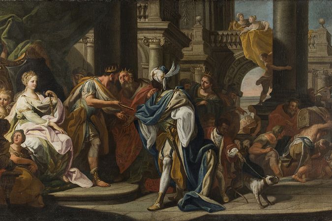 Besuch der Heiligen Drei Könige bei Herodes