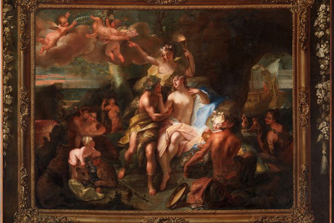 Ariadne wird von Bacchus getröstet