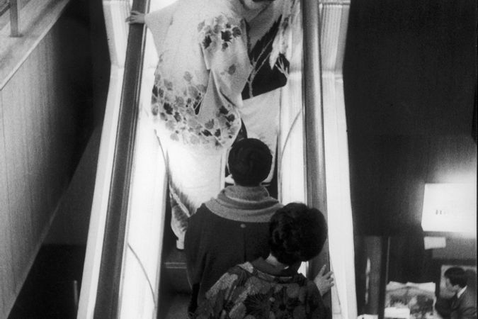 Geishas sur l'escalator