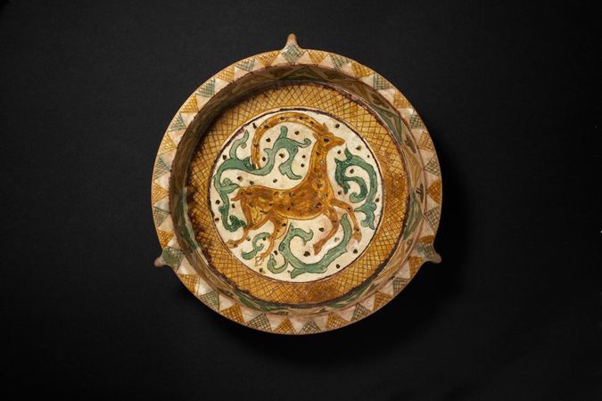 Cup with ibex