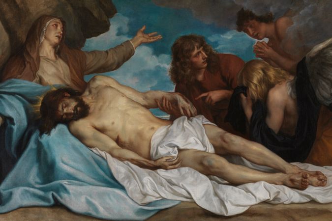 Lamentation over the dead Christ