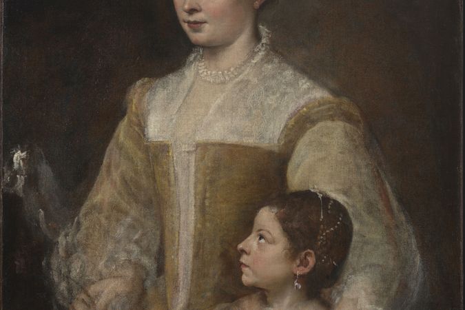 Portrait d'une dame et sa fille