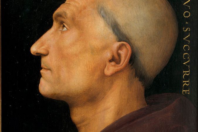  Porträt des Mönchs Baldassarre