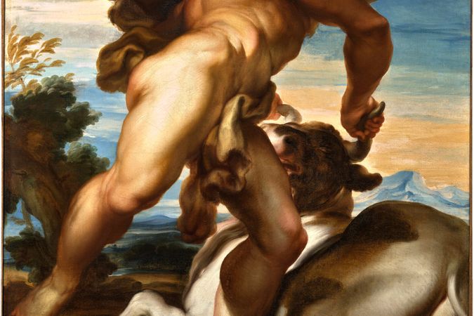 Hércules y el toro de Creta