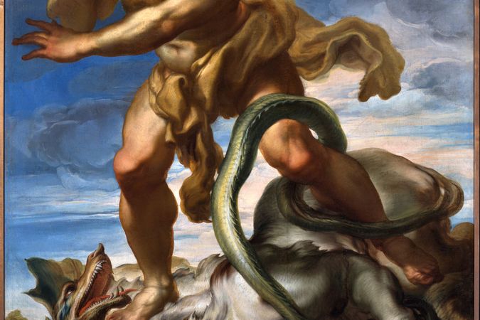 Herkules und die Hydra von Lerna