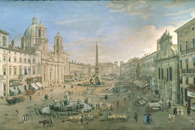 Blick auf die Piazza Navona