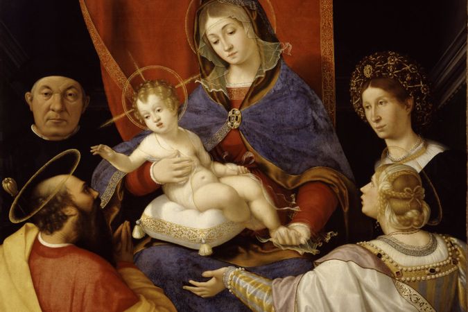 La Virgen con el Niño y los Santos Pablo e Inés con los donantes Paolo y Agnese Cassotti