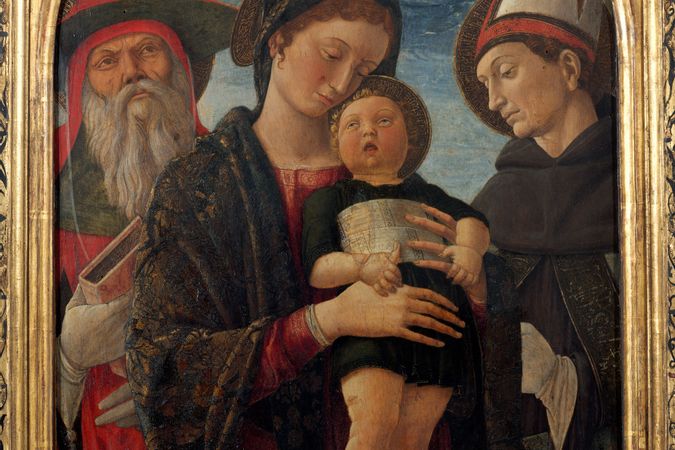 Jungfrau und Kind mit den Heiligen Hieronymus und Ludwig von Toulouse