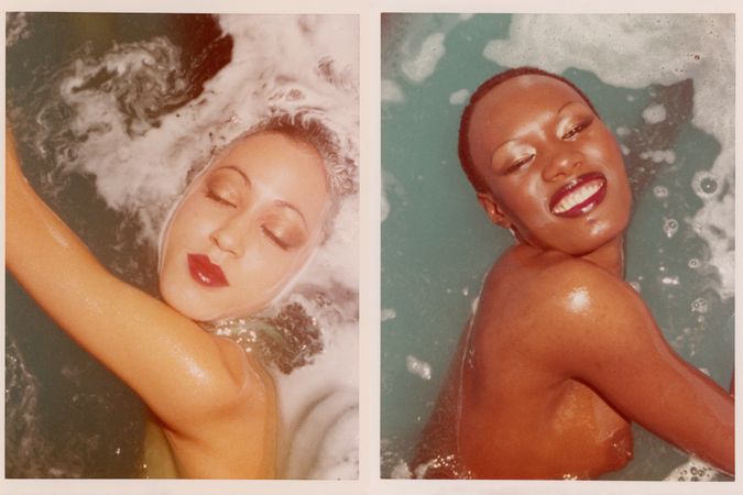 Pat Cleveland und Grace Jones