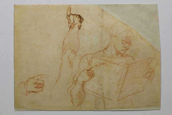 Figure Studies for the Punishment of Aman in the Sistine Vault