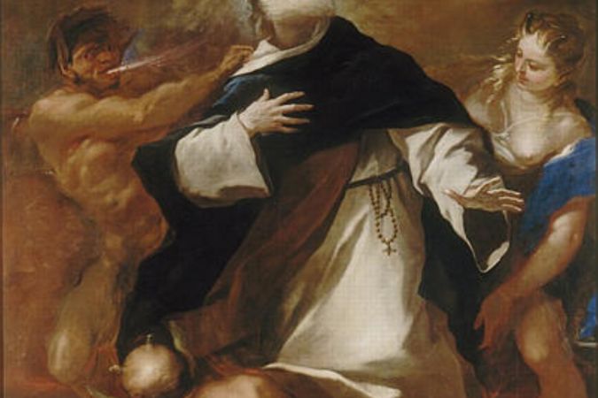Vision de saint Dominique s'élevant au-dessus des passions humaines