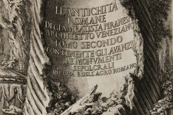 Las antigüedades romanas de Giambattista Piranesi
