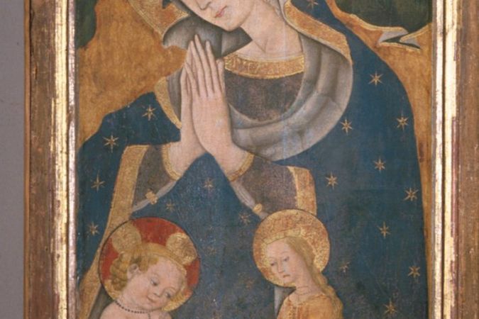 Madonna incoronata da due angeli e sposalizio mistico di Santa Caterina