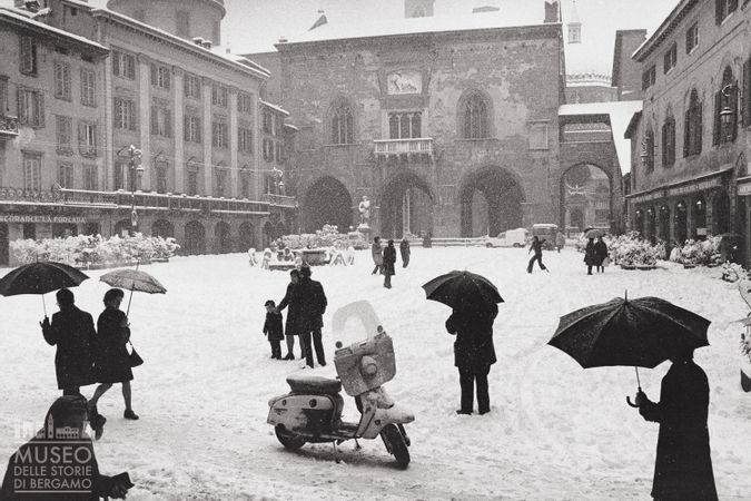 Inverno in Piazza Vecchia