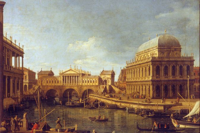 Capriccio with Palladian buildings