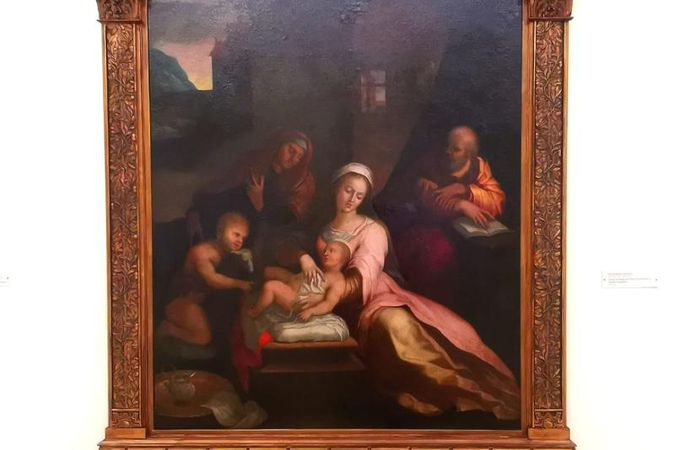 Holy Family with San Giovannino and Santa Elisabetta