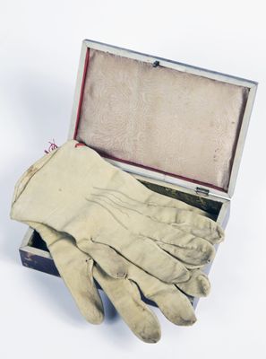 Handschuhe von Napoleon Bonaparte in Waterloo getragen