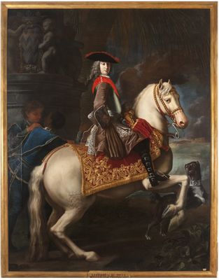 Equestrian portrait of Leonardo di Tocco