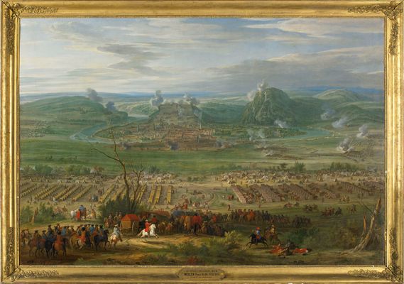 The siege of Besançon by Louis XIV in 1674