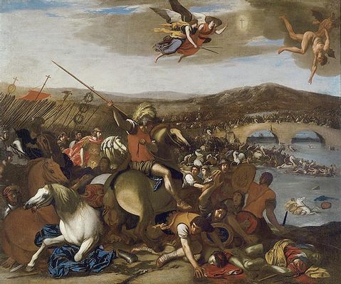 Constantine at the battle of Ponte Milvio