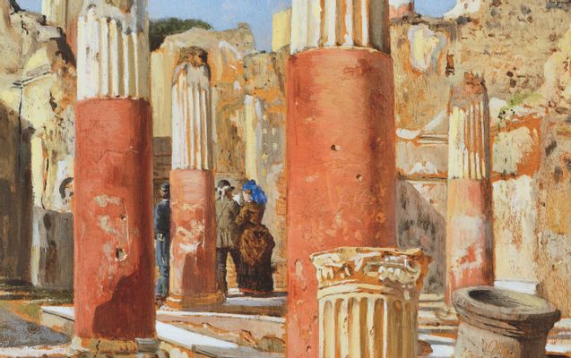 Ruines de Pompéi [détail]