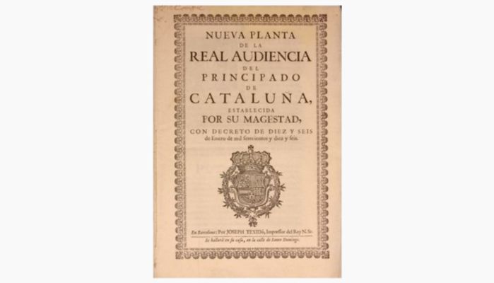 Nouveau Plan de la Cour Royale de la Principauté de Catalogne