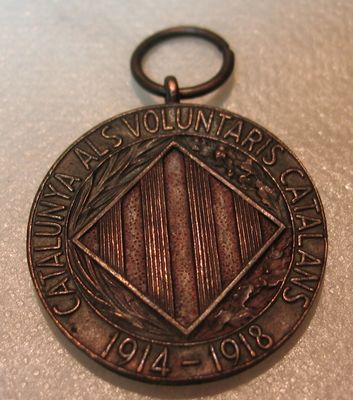 "Catalonia to Catalan volunteers" medal