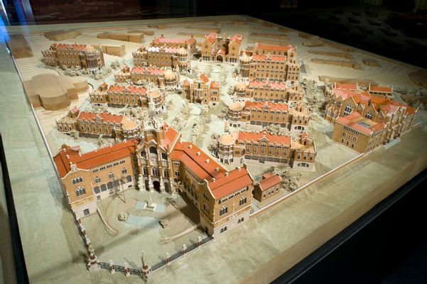 MODERNISM IN BARCELONA, MODEL OF THE HOSPITAL DE SANT PAU