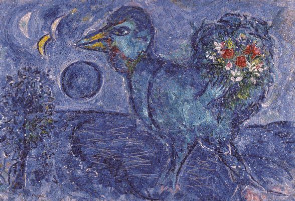 Marc Chagall, Der blaue Hahn