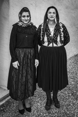 Lulesi girls in ancient traditional dresses
