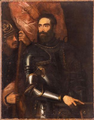 Portrait de Pier Luigi Farnèse en armure