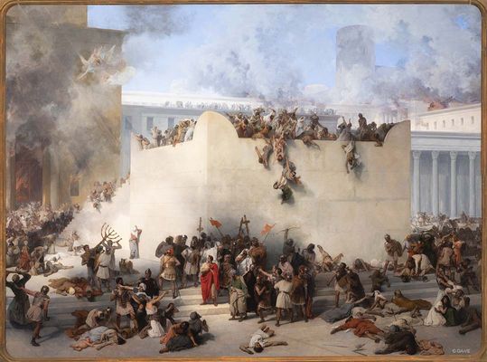 La destrucción del templo en Jerusalén