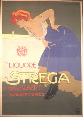 Liqueur Strega de la société G. Alberti de Benevento - Chiasso