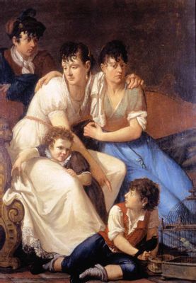 Familiengruppe mit Jugendportrait