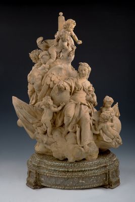 The Triumph of Virtue crowned by geniuses and surrounded by the Liberal Arts