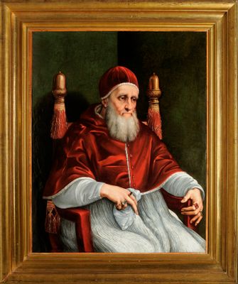 Ritratto di Giulio II, copia da Raffaello
