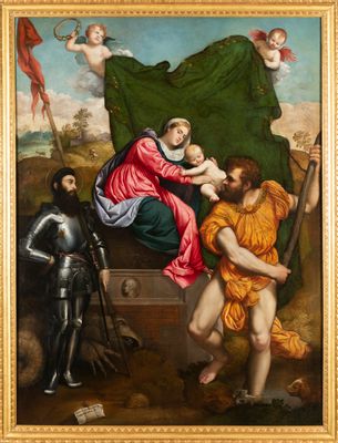 Madonna con il Bambino, san Giorgio e san Cristoforo
