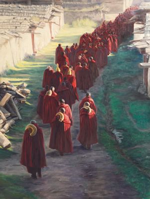 Pilgrimage in red