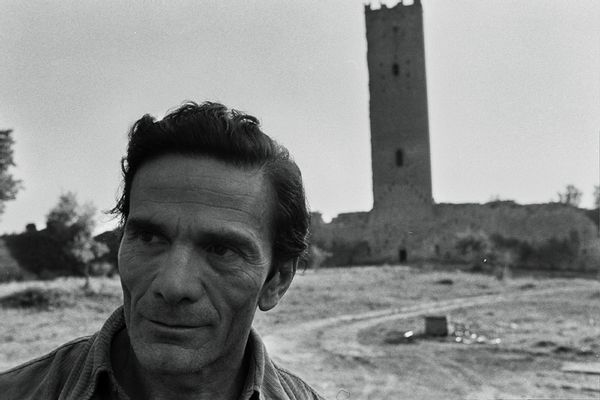 Pier Paolo Pasolini am Chia-Turm, Viterbo