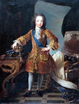 Retrato de Luis XV de Francia de pie