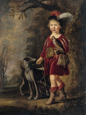 Portrait of a young falconer