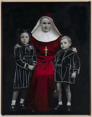 children with nun