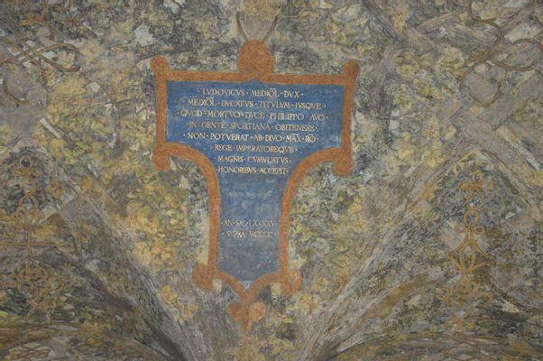 Placa de Sforza en la bóveda
